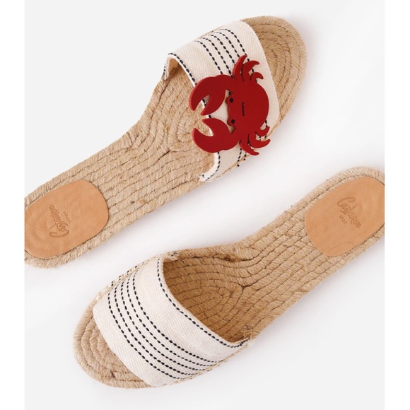 Castaner Anthropologie Women's Pina Sandal 8US Handmade Espadrille Crab - Picture 1 of 17